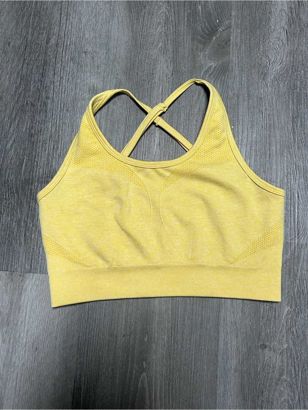 AYBL yellow sports bra
